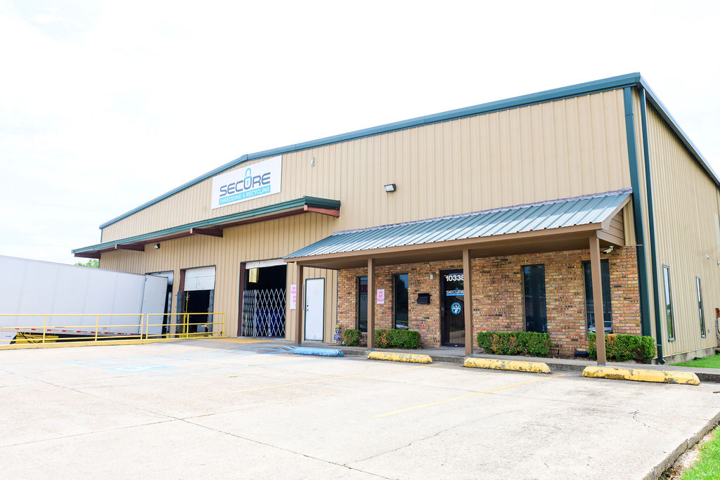 Secure Shredding and E-Recycling facility for confidential document destruction and e-waste recycling