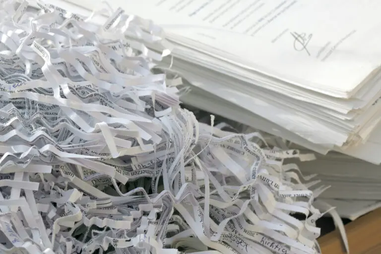On-site mobile shredding service securely destroying confidential office documents – Secure Shredding and E-Recycling