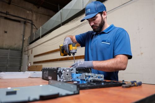 Learn the safest hard drive destruction methods and how electronics recycling protects data and the environment.